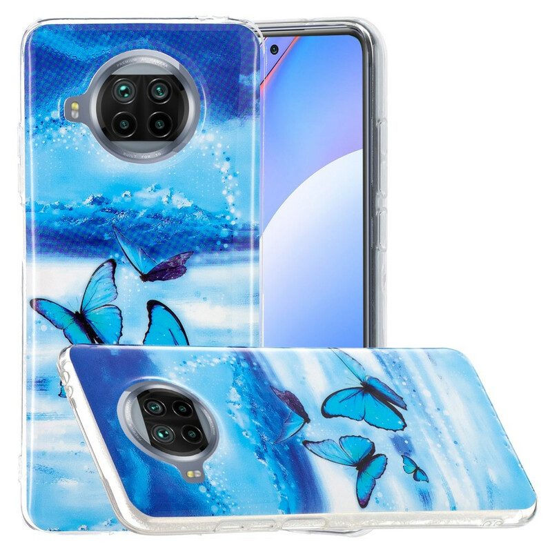 Hoesje voor Xiaomi Redmi Note 9 Pro 5G Neon Vlinders Serie