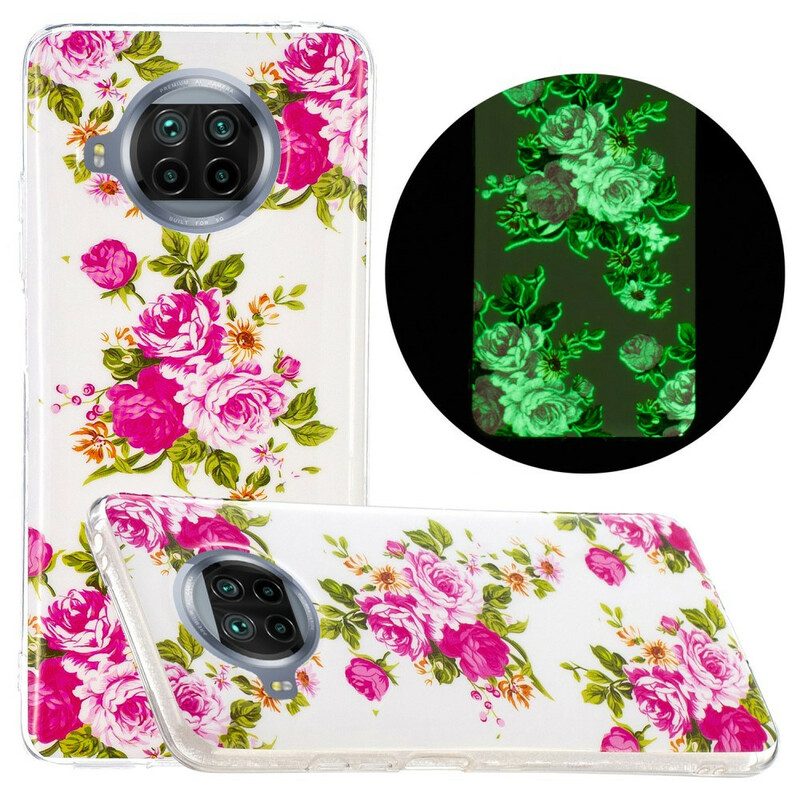 Hoesje voor Xiaomi Redmi Note 9 Pro 5G Neon Vrijheidsbloemen