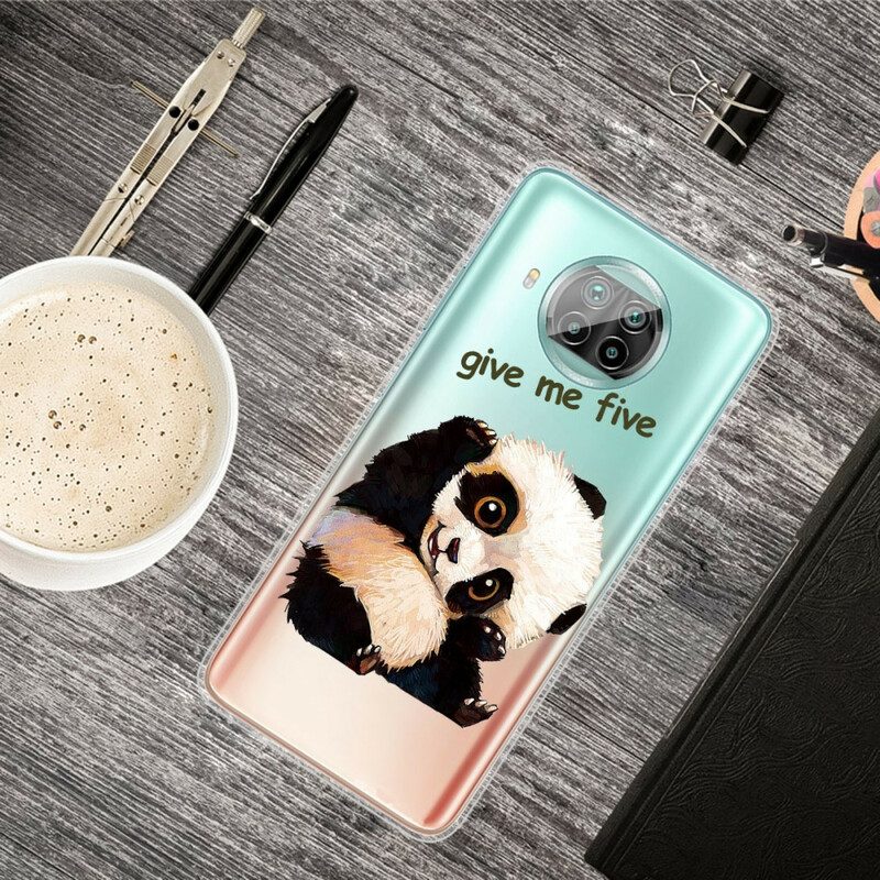 Hoesje voor Xiaomi Redmi Note 9 Pro 5G Panda Geef Me Vijf