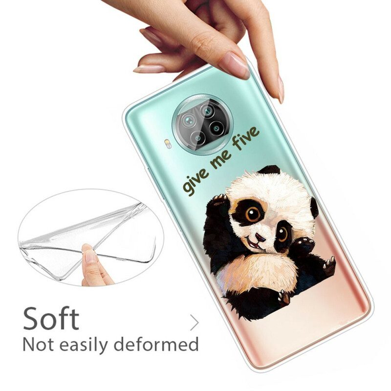 Hoesje voor Xiaomi Redmi Note 9 Pro 5G Panda Geef Me Vijf