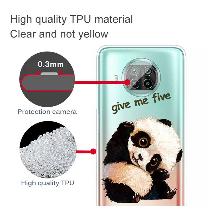 Hoesje voor Xiaomi Redmi Note 9 Pro 5G Panda Geef Me Vijf