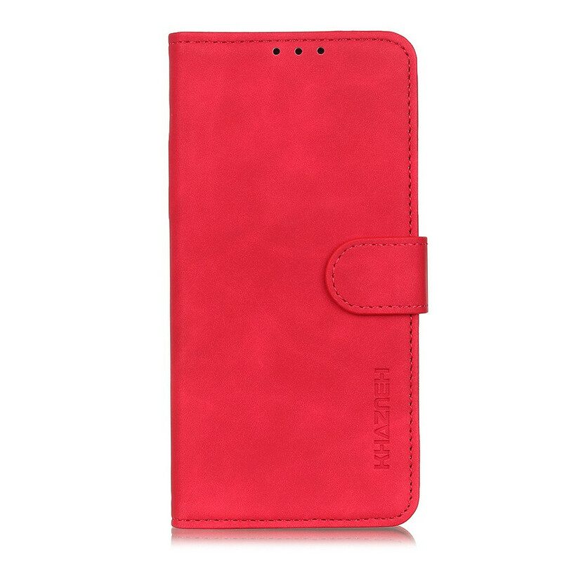 Leren Hoesje voor Xiaomi Redmi Note 9 Pro 5G Khazneh Vintage Leereffect