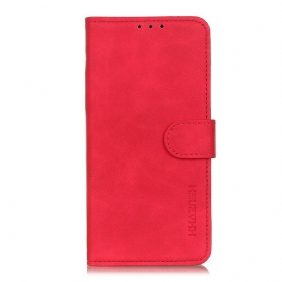 Leren Hoesje voor Xiaomi Redmi Note 9 Pro 5G Khazneh Vintage Leereffect