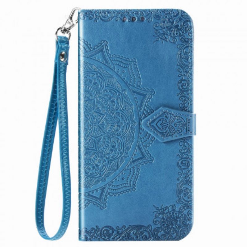 Leren Hoesje voor Xiaomi Redmi Note 9 Pro 5G Mandala Middeleeuwen