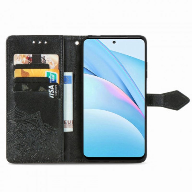 Leren Hoesje voor Xiaomi Redmi Note 9 Pro 5G Mandala Middeleeuwen