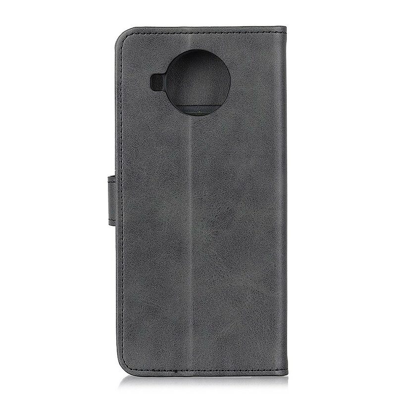 Leren Hoesje voor Xiaomi Redmi Note 9 Pro 5G Mat Leereffect