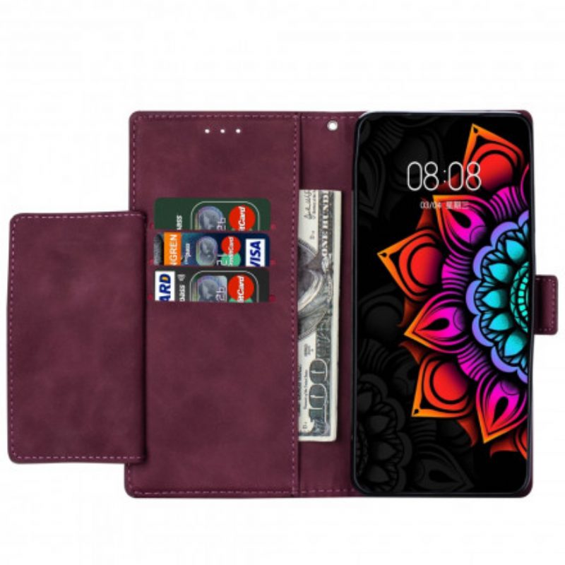 Leren Hoesje voor Xiaomi Redmi Note 9 Pro 5G Met Ketting Strakke Mandala