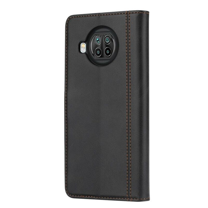 Leren Hoesje voor Xiaomi Redmi Note 9 Pro 5G Met Riem