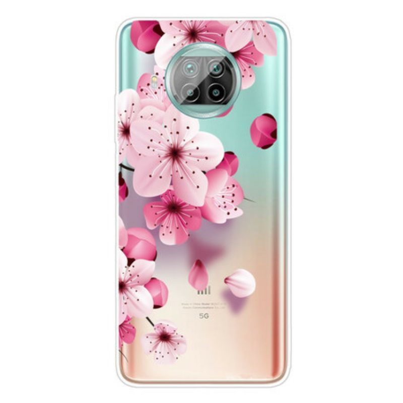 Telefoonhoesje voor Xiaomi Redmi Note 9 Pro 5G Kleine Roze Bloemen