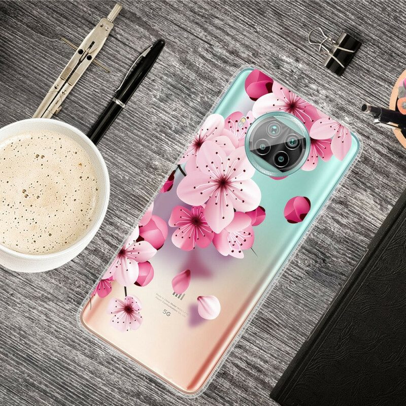 Telefoonhoesje voor Xiaomi Redmi Note 9 Pro 5G Kleine Roze Bloemen