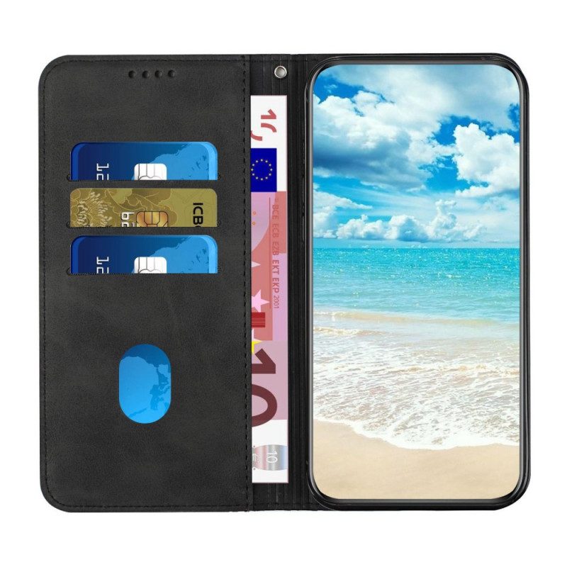 Bescherming Hoesje voor Oppo Find X5 Folio-hoesje Patroon Van Imitatieleer