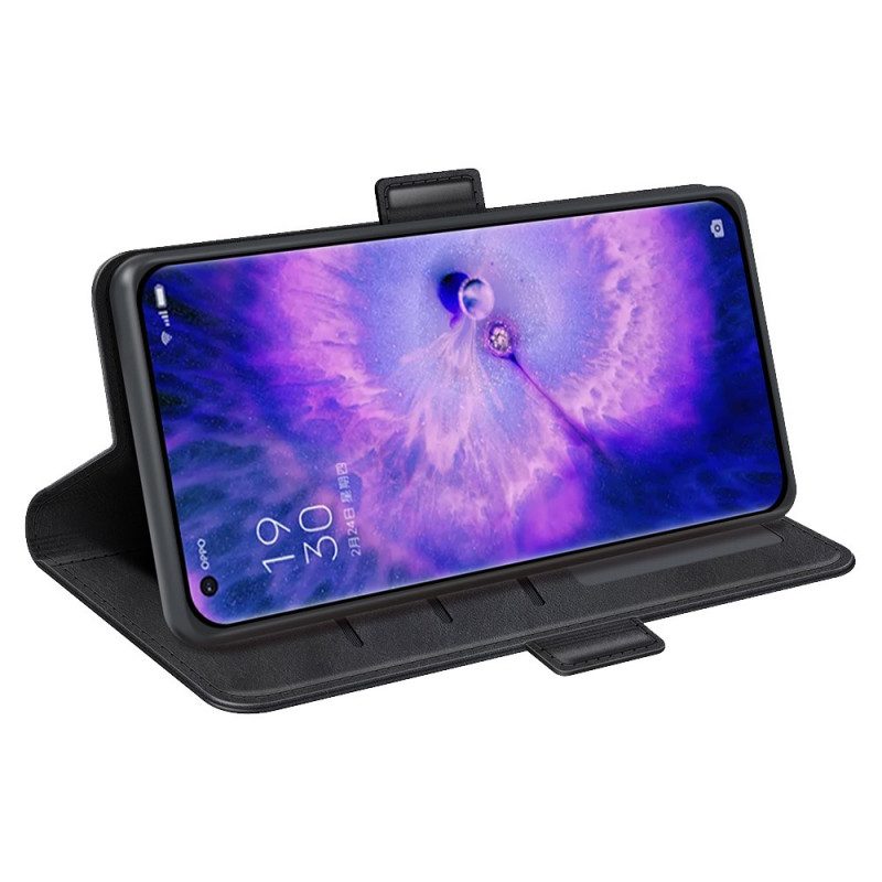 Flip Case voor Oppo Find X5 Folio-hoesje Dubbele Klep