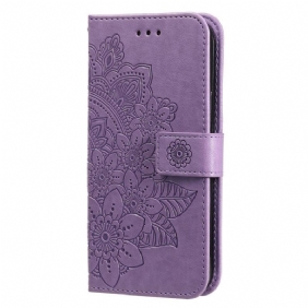 Folio-hoesje voor Oppo Find X5 Met Ketting Strakke Mandala