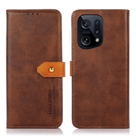 Folio-hoesje voor Oppo Find X5 Met Khazneh-riem