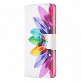 Folio-hoesje voor Oppo Find X5 Waterverf Bloem