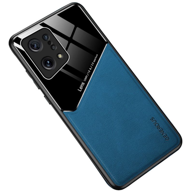 Hoesje voor Oppo Find X5 Premium Kunstleer