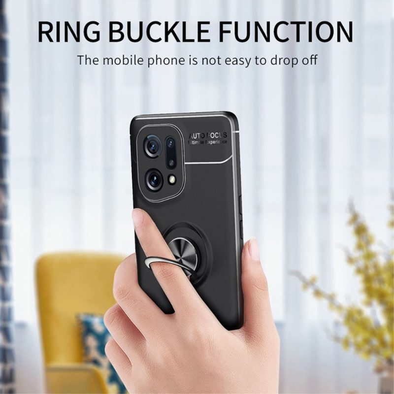 Hoesje voor Oppo Find X5 Roterende Ring