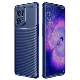 Hoesje voor Oppo Find X5 Slang Van Koolstofvezel