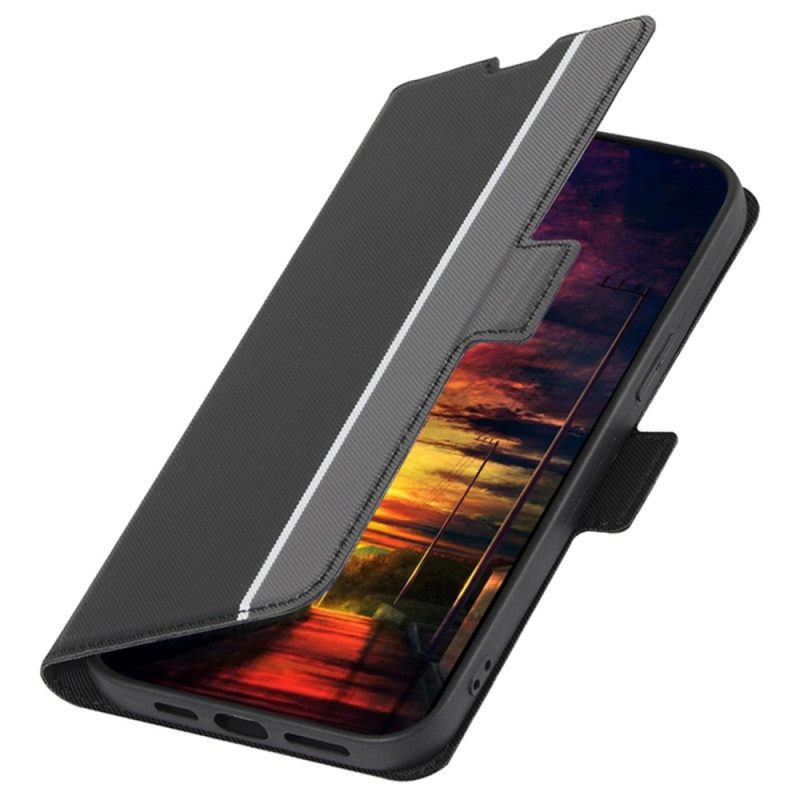 Leren Hoesje Realme 12 Plus 5g Chevron-textuur