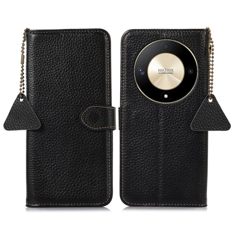 Bescherming Hoesje Honor X9b / Magic 6 Lite Leder Elegance Rfid