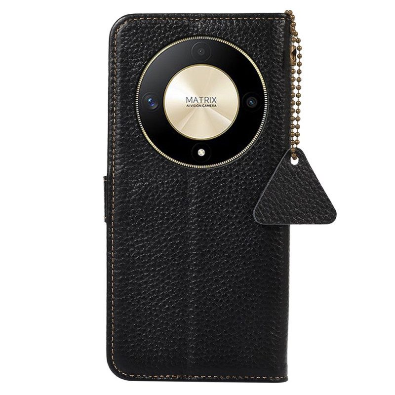 Bescherming Hoesje Honor X9b / Magic 6 Lite Leder Elegance Rfid