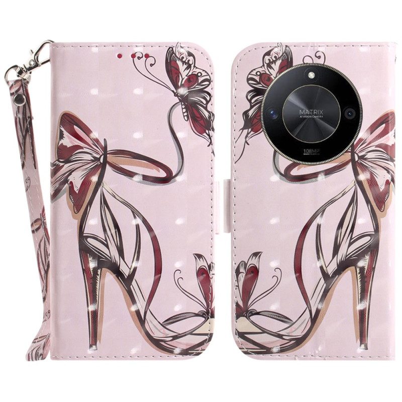 Bescherming Hoesje Honor X9b / Magic 6 Lite Pomp Met Bandjes