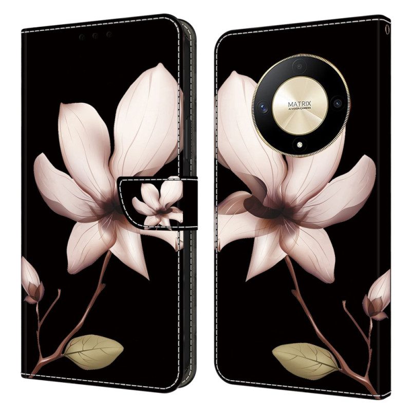 Bescherming Hoesje Honor X9b / Magic 6 Lite Roze Bloem