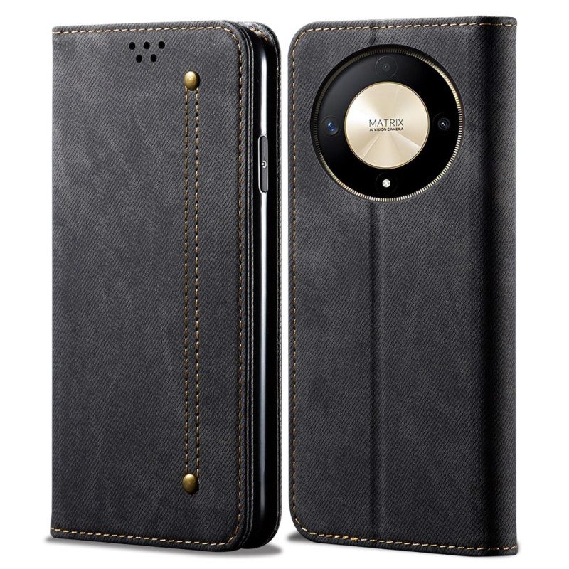 Folio-hoesje Honor X9b / Magic 6 Lite Jeansstof