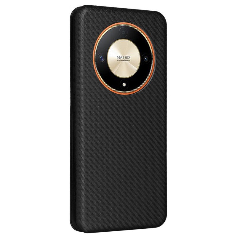 Folio-hoesje Honor X9b / Magic 6 Lite Koolstofvezel