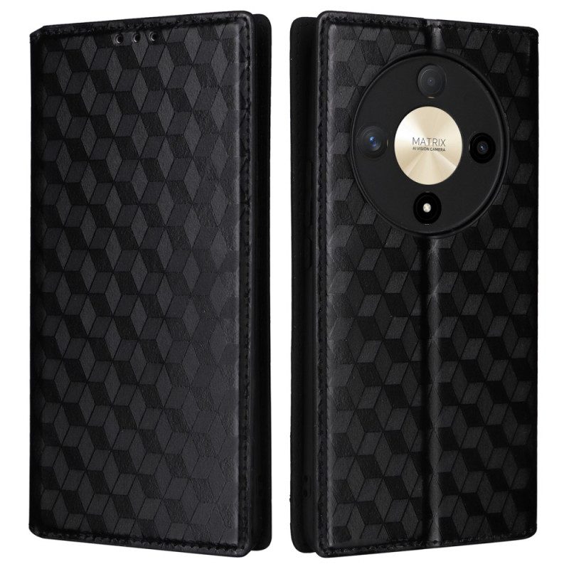 Folio-hoesje Honor X9b / Magic 6 Lite Telefoonhoesje 3d Diamanten