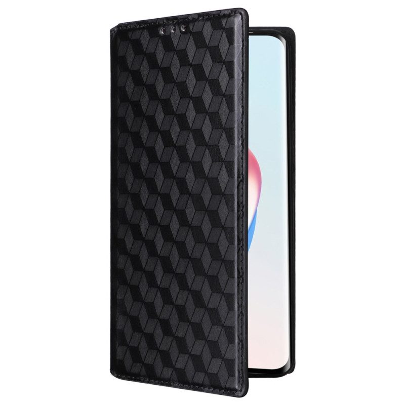 Folio-hoesje Honor X9b / Magic 6 Lite Telefoonhoesje 3d Diamanten