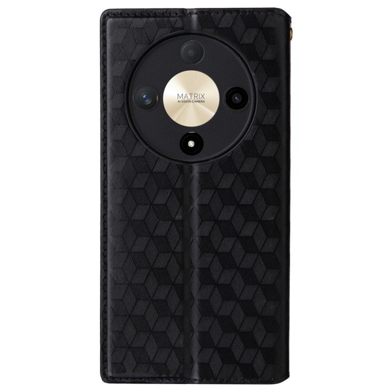 Folio-hoesje Honor X9b / Magic 6 Lite Telefoonhoesje 3d Diamanten