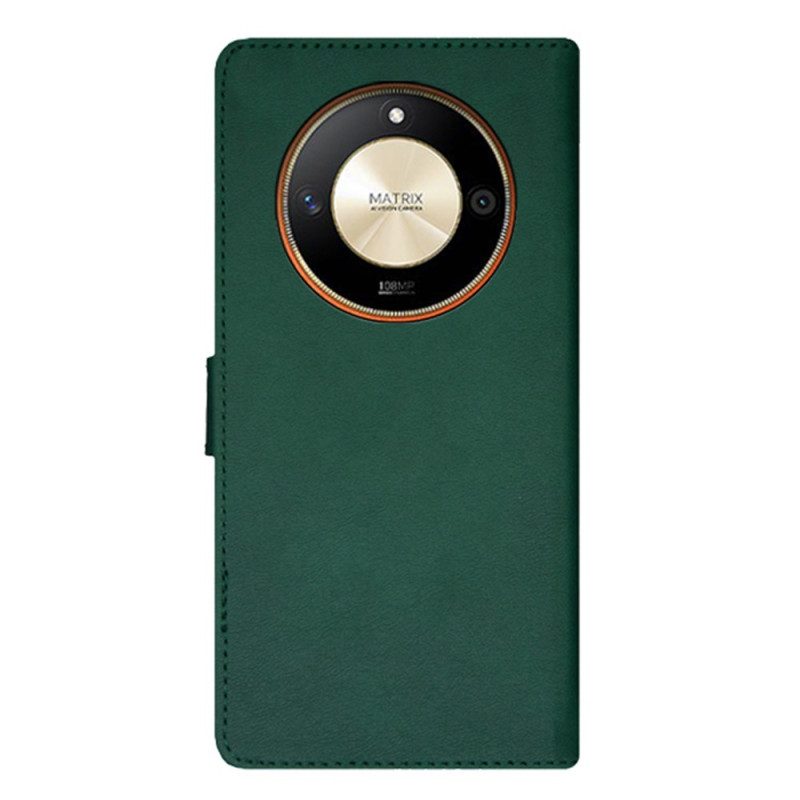 Folio-hoesje Honor X9b / Magic 6 Lite Telefoonhoesje Tweekleurige Idewei