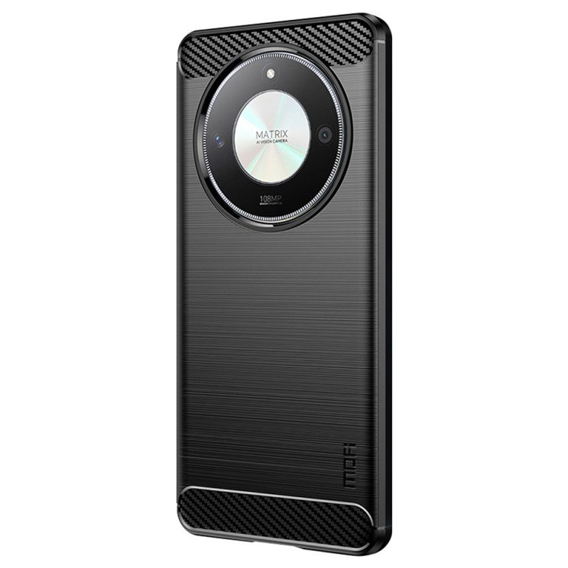 Hoesje Honor X9b / Magic 6 Lite Mofi Geborstelde Koolstofvezel