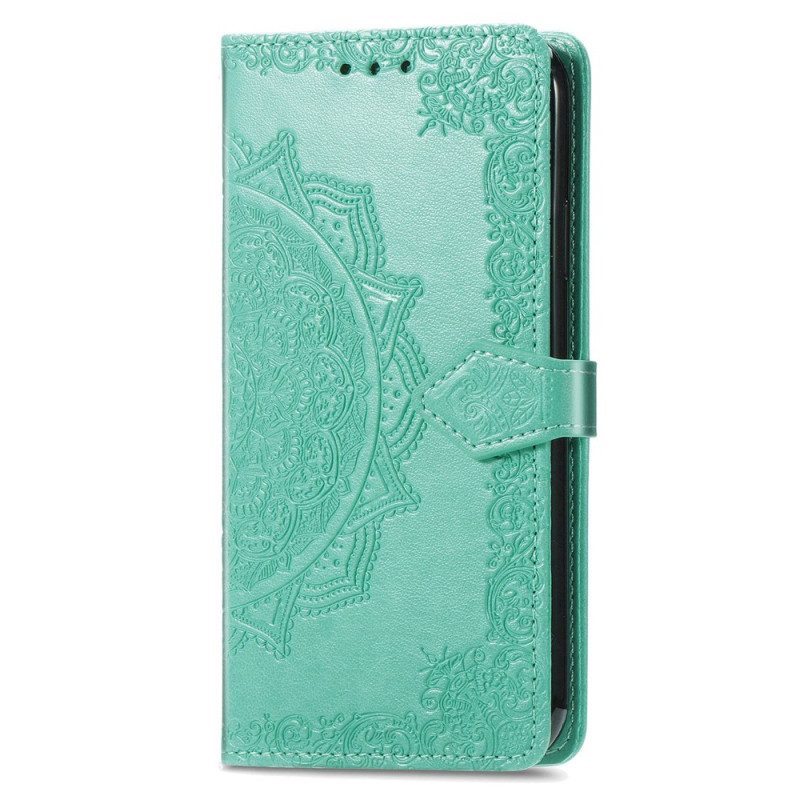 Leren Hoesje Honor X9b / Magic 6 Lite Barokke Mandala Met Riem