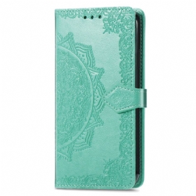 Leren Hoesje Honor X9b / Magic 6 Lite Barokke Mandala Met Riem