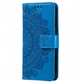 Leren Hoesje Honor X9b / Magic 6 Lite Mandala Zon Met Riem