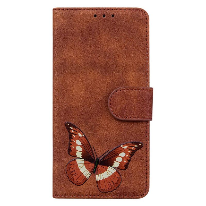 Leren Hoesje Honor X9b / Magic 6 Lite Vlinderpatroon