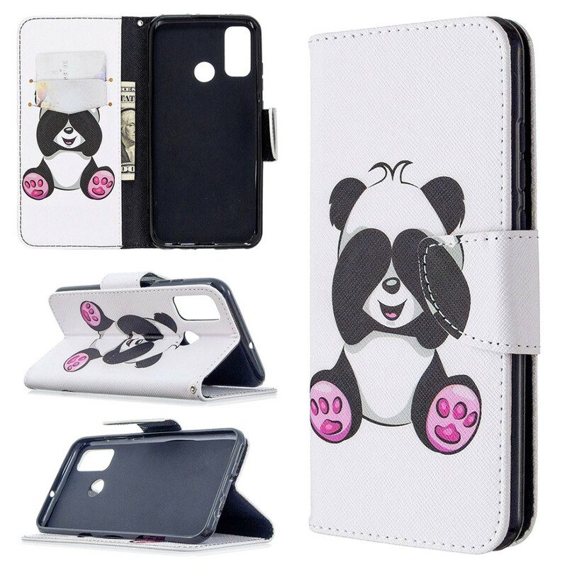 Folio-hoesje voor Huawei P Smart 2020 Panda-plezier