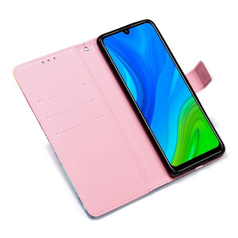 Folio-hoesje voor Huawei P Smart 2020 Stop Nooit Met Dromen