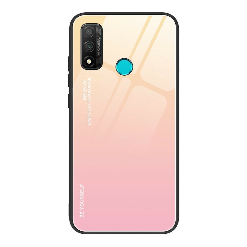 Hoesje voor Huawei P Smart 2020 Gehard Glas Wees Jezelf