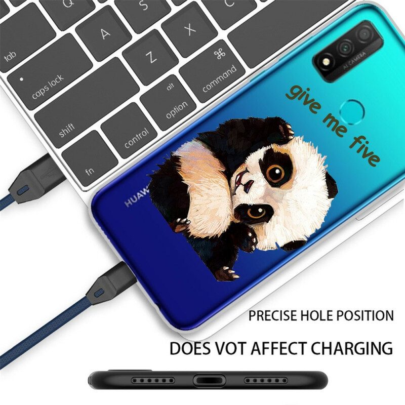 Hoesje voor Huawei P Smart 2020 Naadloze Panda Geef Me Vijf