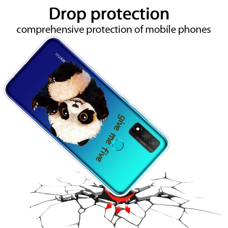 Hoesje voor Huawei P Smart 2020 Naadloze Panda Geef Me Vijf