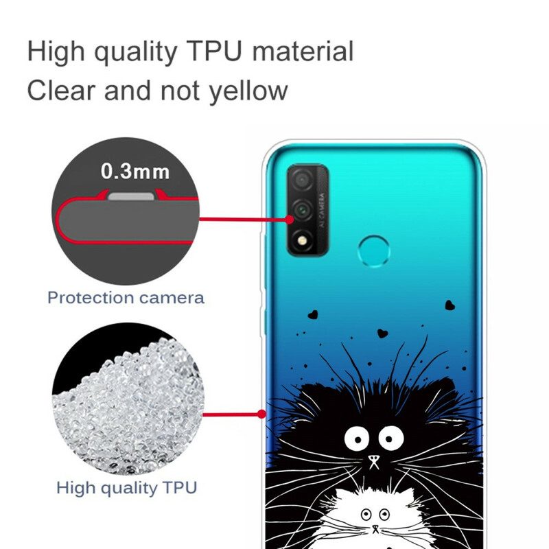 Hoesje voor Huawei P Smart 2020 Transparante Verraste Katten