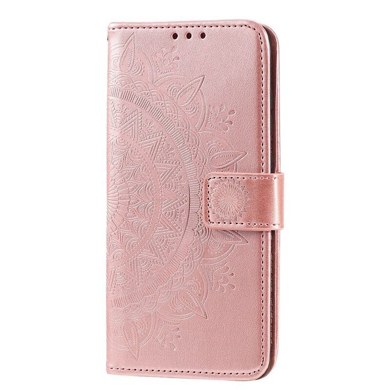 Leren Hoesje voor Huawei P Smart 2020 Zon Mandala