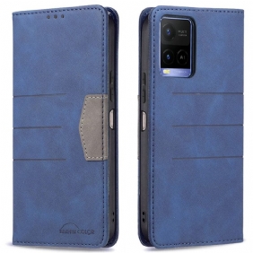 Bescherming Hoesje voor Vivo Y33s Folio-hoesje Binfen-kleur