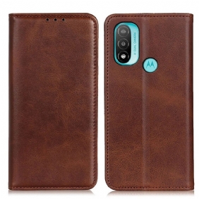 Bescherming Hoesje voor Moto E40 / E30 / E20 Folio-hoesje Elegantie Splitleer