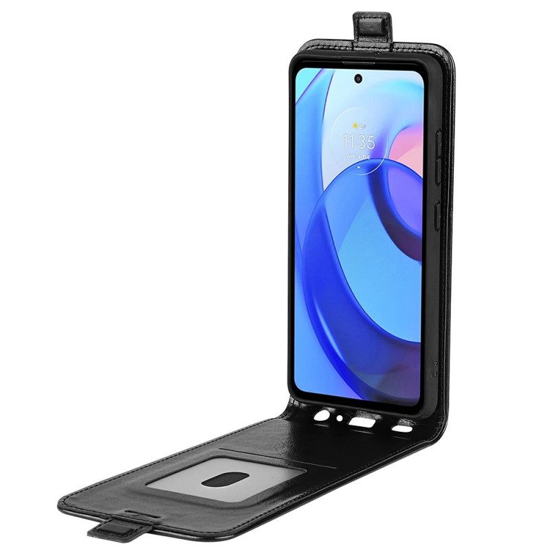 Flip Case voor Moto E40 / E30 / E20 Folio-hoesje Retro Opvouwbaar