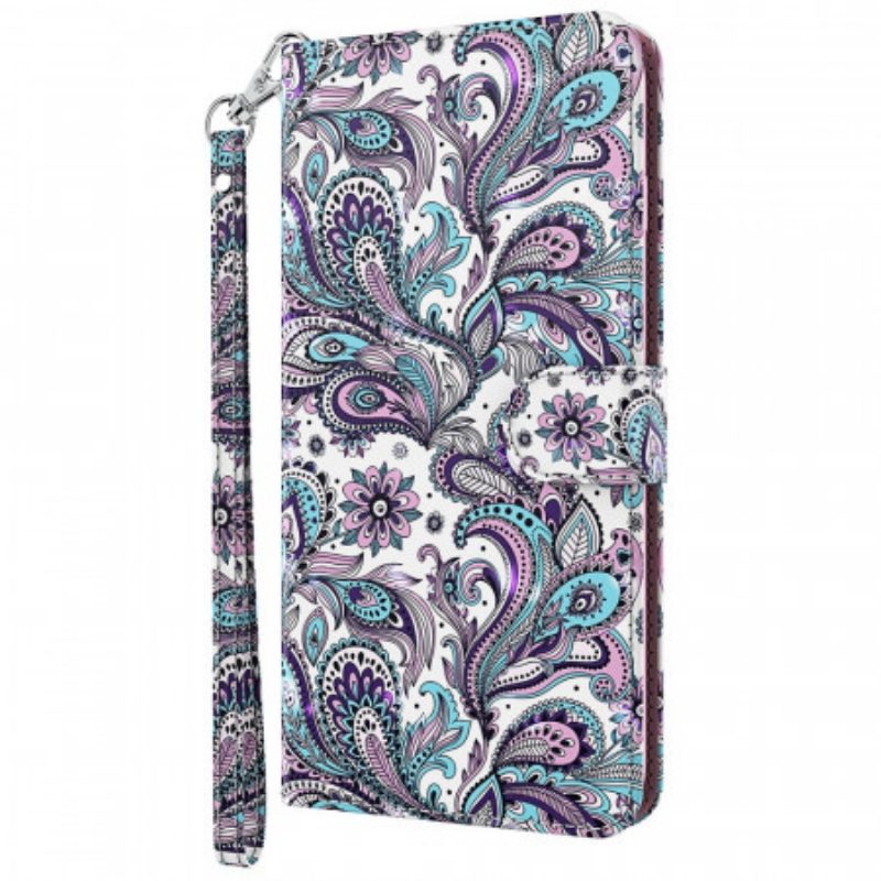 Flip Case voor Moto E40 / E30 / E20 Paisley