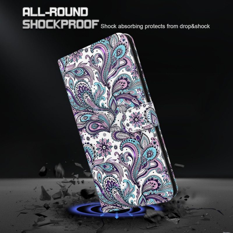 Flip Case voor Moto E40 / E30 / E20 Paisley